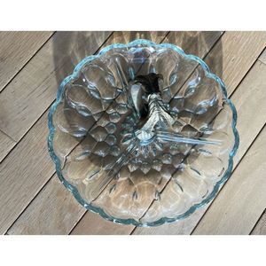Vintage Pressed Glass Dish / Relish Tray